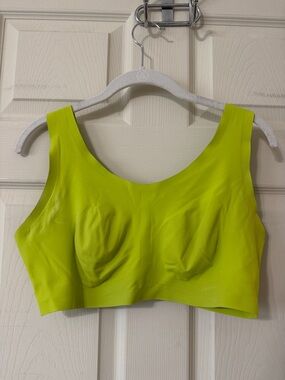 Aerie Smoothiez Bright Lime Green Scoop neck Bra